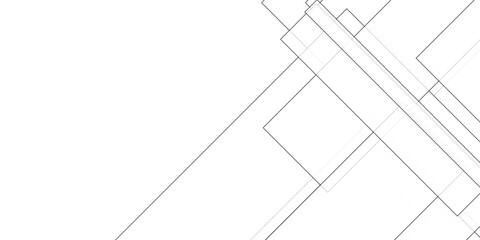 Abstract white, black colors with lines pattern. modern technology rectangle shapes linear composing decorates background design. black stripe geometric background with various shapes.vector ilustrate