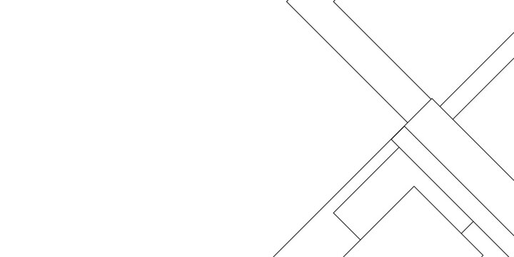 Abstract white, black colors with lines pattern. modern technology rectangle shapes linear composing decorates background design. black stripe geometric background with various shapes.vector ilustrate