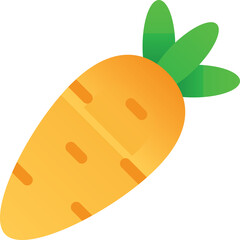 Vibrant Orange Carrot With Green Stalks Isolated On Transparent Background Healthy Root Vegetable For Culinary Use
