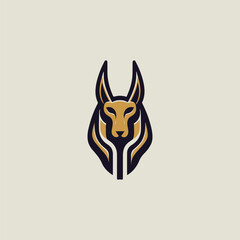 Anubis Egypt God Logo
