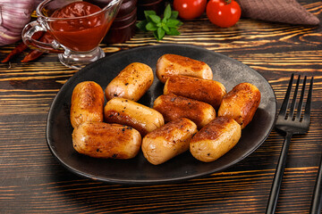 Roasted chicken mini sausages for breakfast