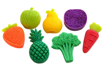 Portable Silicone Teether for Babies on the Go isolated on transparent background