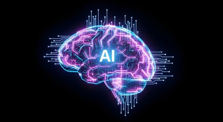 Artificial intelligence brain technology future innovation neural network learning concept data science