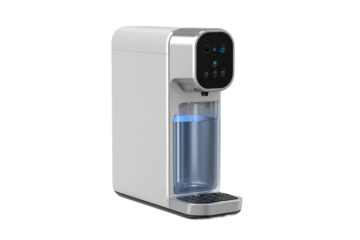 Filtered Water Dispenser for Clean Drinking Pet Water isolated on transparent background