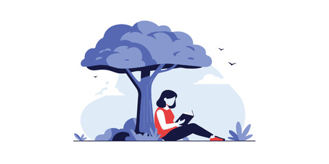 A cartoon businessman and woman are holding black umbrellas for safety under a dark rain cloud protection concept illustration