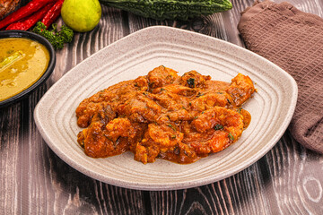 Indian cuisine - Prawns malabar masala