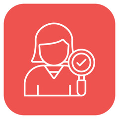 Female Auditor Icon