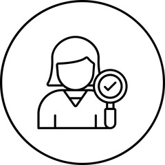 Female Auditor Icon