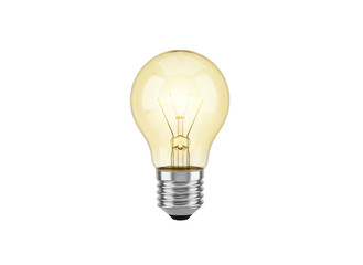Glowing Incandescent Light Bulb With Filament Illuminated Against A Black Background Representing Ideas And Innovation