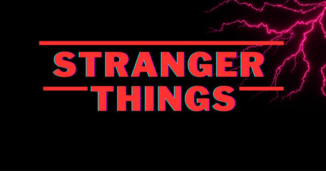 Retro Horror Title Card Design in 80s Style