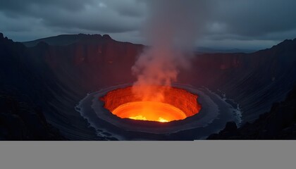 Molten Light Spreading Warmth Across the Endless Rocky Ridges