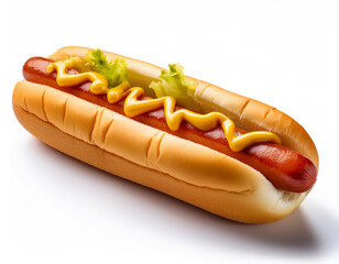 hot dog isolated on white background