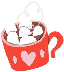 Cute Valentine's element. Hand-drawn doodle for a lovely decorative theme.