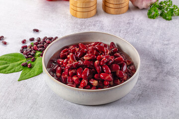 Tasty boiled red kidney beans