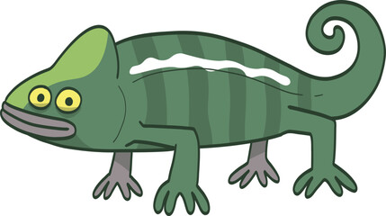 Cartoon Chameleon Illustration