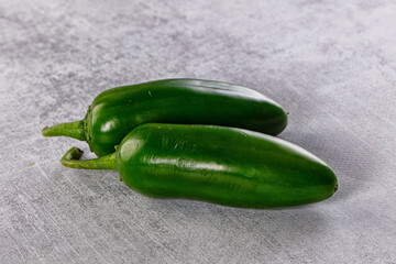 Raw ripe green jalapeno pepper