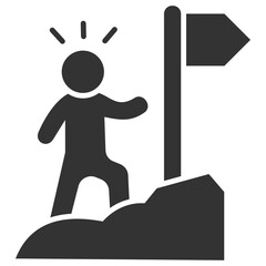 Achieve Glyph Icon