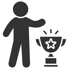Winner Glyph Icon