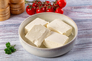 Greek traditional Feta soft cheese