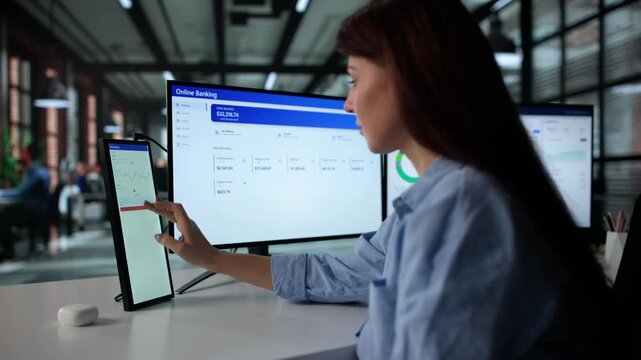 Checking Stock Market And Buying Shares