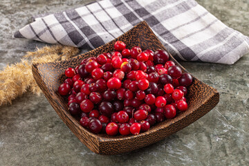 Sweet and sour fresh cranberry