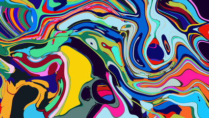 abstract colorful background with waves