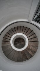 Fototapeta premium Modern Spiral Staircase Architectural Design 