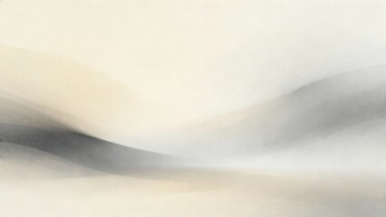 Obraz premium Serene abstract landscape with soft, muted tones and gentle curves.