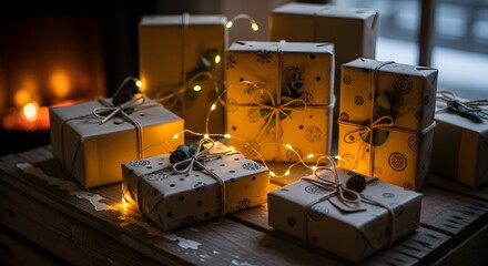 Warm and peaceful holiday moment