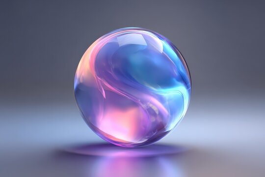 Center-focused abstract gradient orb on dark backdrop with soft glow