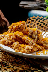 Crispy Fried Pork Tenderloin with Oatmeal