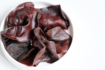 Jew's ear mushroom isolated on white background