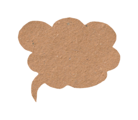  Geometric Polygon Cardboard Speech Label