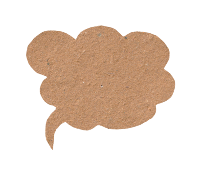 Geometric Polygon Cardboard Speech Label - Powered by Adobe