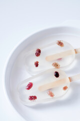 Healthy dessert mulberry fruit jelly agar-agar