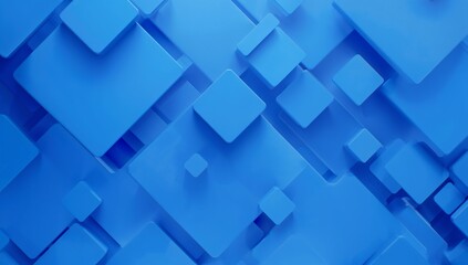 Modern blue geometric pattern with dynamic depth for innovative branding and technology concepts, a visually engaging background for websites and presentations