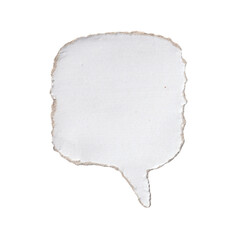 Obraz premium Vintage Style Crumpled Torn Paper Scrap Speech Bubble