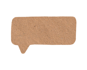  Round Brown Kraft Paper Message Balloon