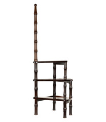 Elegant Bamboo Style Corner Shelf Wood Display Unit