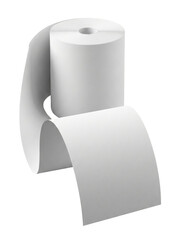 Blank White Paper Roll Mockup