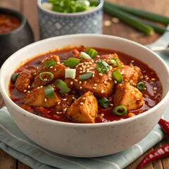 Spicy Chili Chicken Served Hot in a Flavorful Bowl