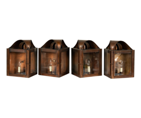 Aged Copper Lanterns - Period Lighting Fixtures