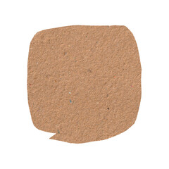 Square Cardboard Speech Bubble for Comic Dialogs