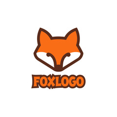 Playful fox logo with text below