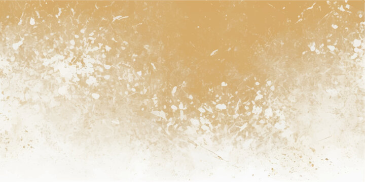 Flour in a pan on a wooden table with vintage paper texture backdrop and cold winter design