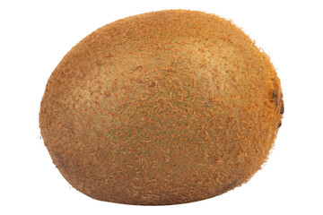 kiwi slice peel plie cut piece isolated on white background