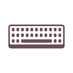 Simple flat style keyboard design