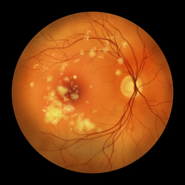 Autosomal recessive bestrophinopathy, illustration