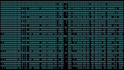 Abstract binary code background. 4k stock video - Powered by Adobe