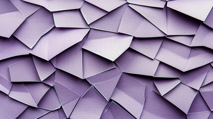 Close-up of a textured background composed of overlapping geometric shapes in shades of purple. The image has a modern and artistic feel.